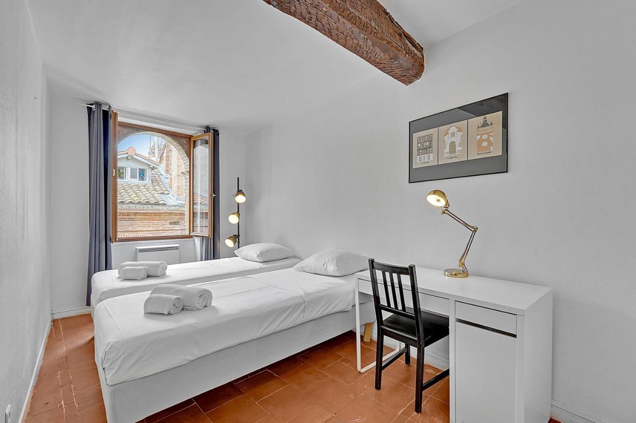 Le Regans - Charmant Appartement En Tomette Toulouse Exterior foto