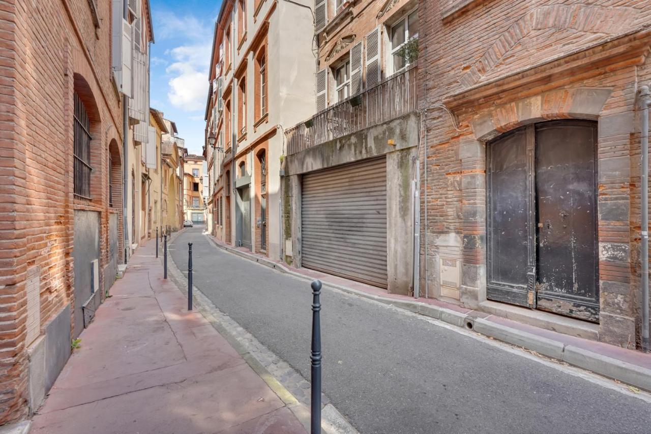 Le Regans - Charmant Appartement En Tomette Toulouse Exterior foto